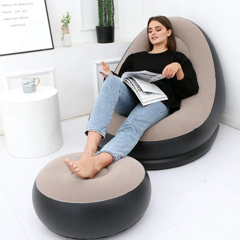 Happyclick Portable Indoor/Outdoor Air Sofa, couch & Pump - HappyClick