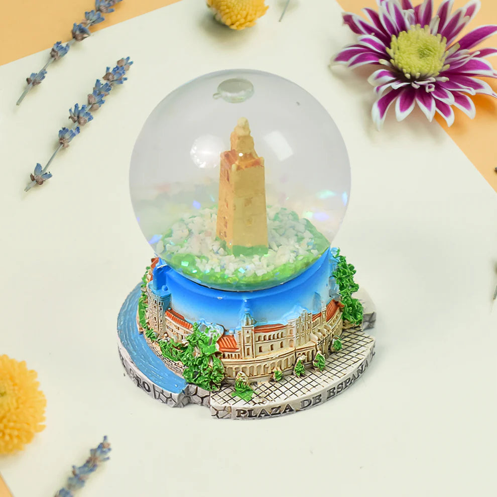 Happyclick Snow globes Souvenirs Desk Table Office, Decoration (1 Pc)