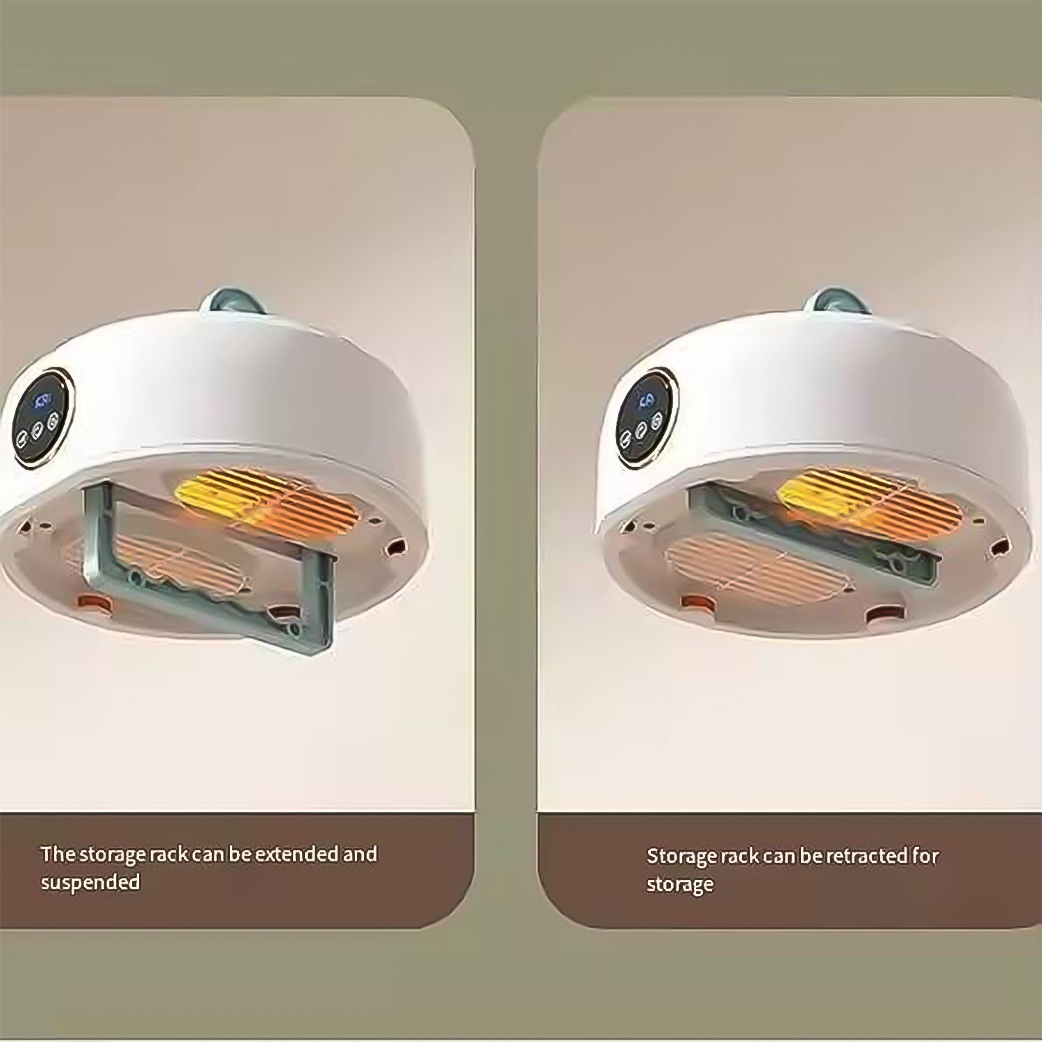 Compact portable clothes dryer showing airflow vents