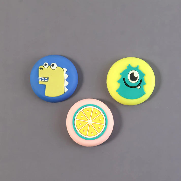Happylclick Cute Cartoon & Fruit Design Wall Door Stopper Bumper (1 Pc, Mix Design) - HappyClick