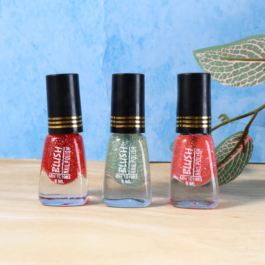 Happyclick Blush Jari Mini Nail Polish (Mix Color / 6 ML / 1 Pc) - HappyClick
