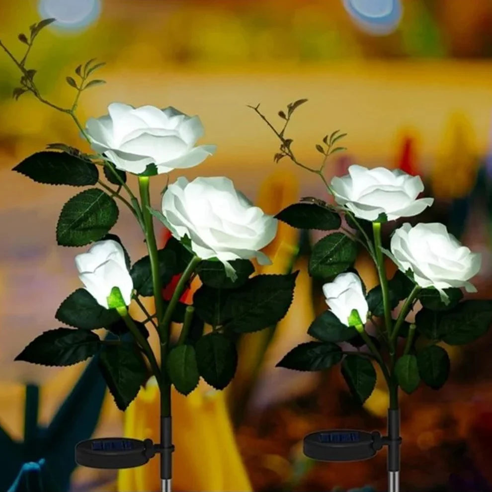 Happyclick Solar Powered Decorative Garden Flower Lights Set of 2 - HappyClick