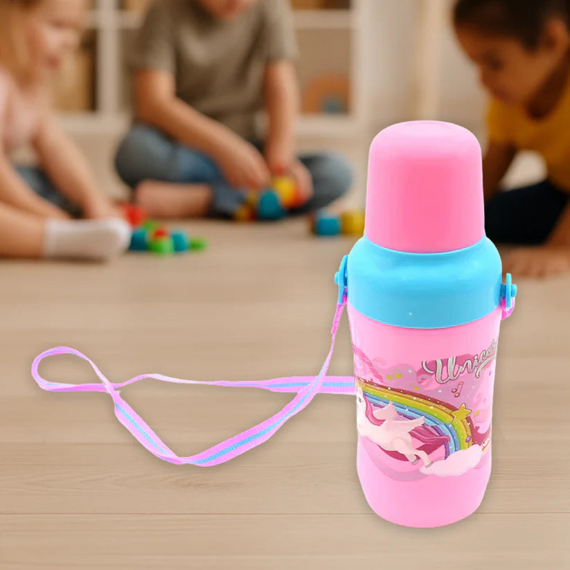Happyclick 500ml Insulated Sports Water Bottle with Dori & Straw: Leakproof, BPA-Free, Kids - HappyClick