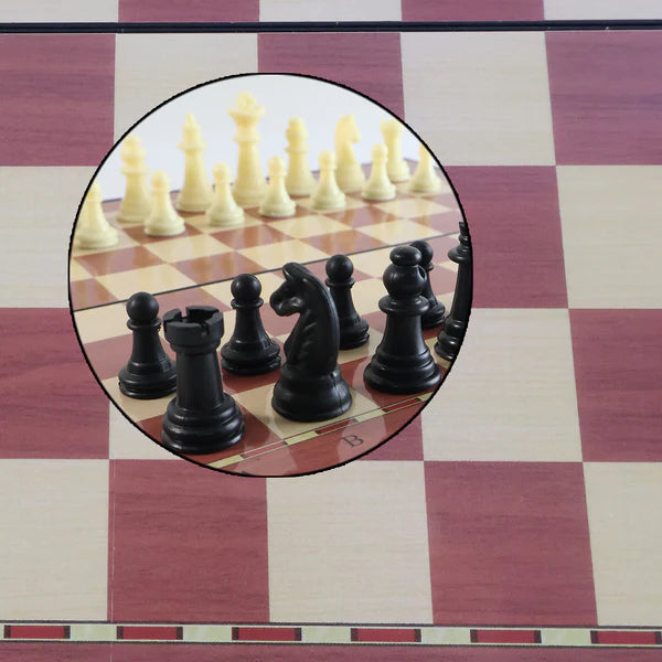 HappyClick Foldable Magnetic Chess Board - Travel Friendly 24x24 cm