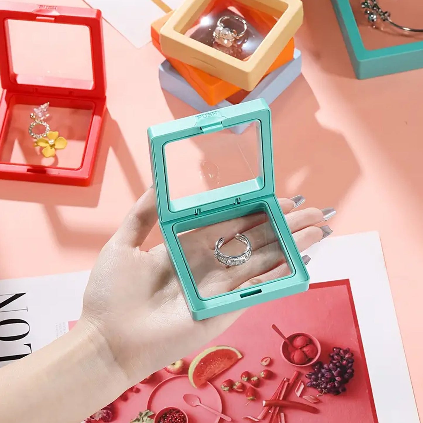 Jewellery Display Box with detachable base for tabletop display