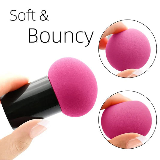 Happyclick Professional Makeup Sponge Puff with Handle (1 Pc)