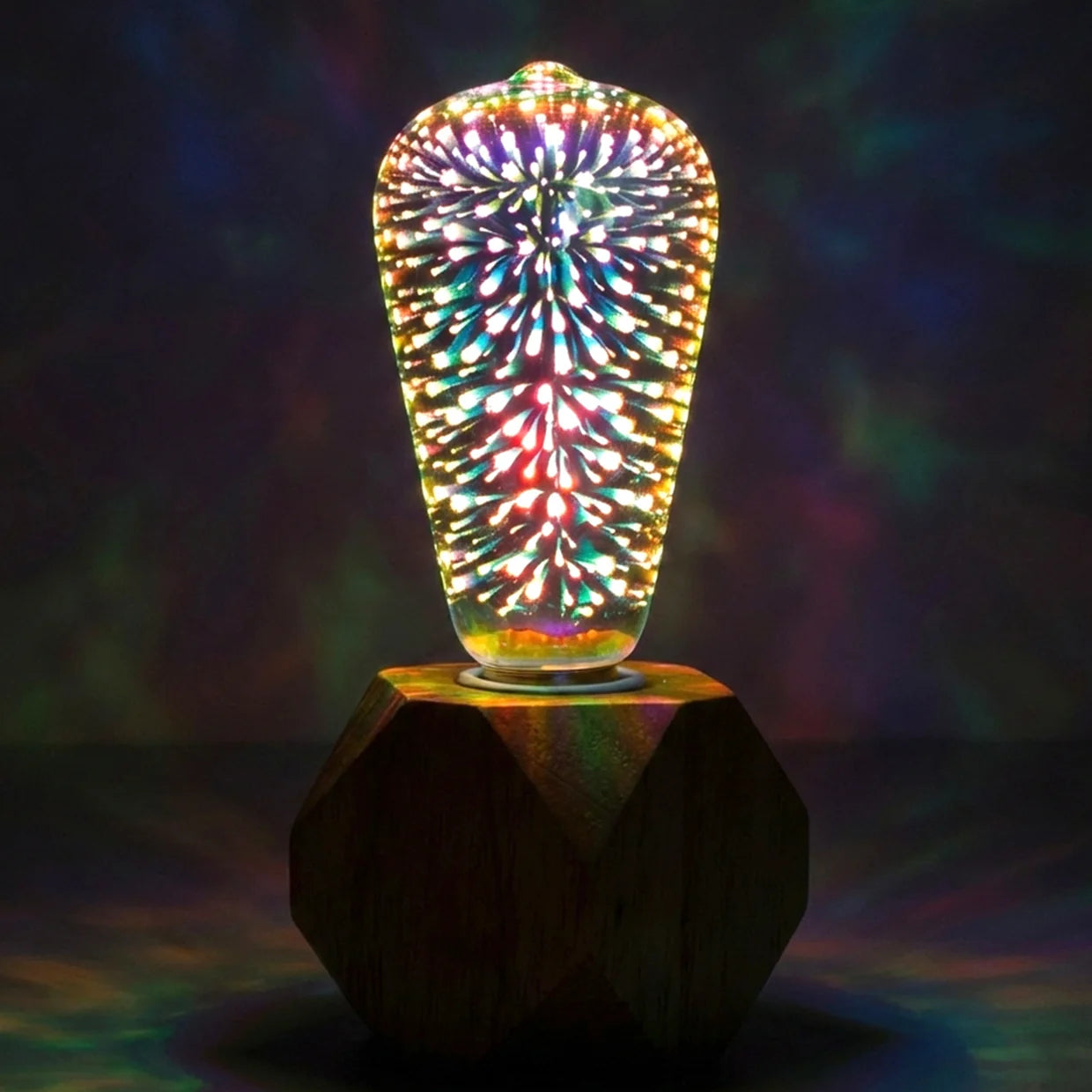 Happyclick 3D Firework LED Decorative Bulb Light for Home Decoration & Night Ambience - HappyClick