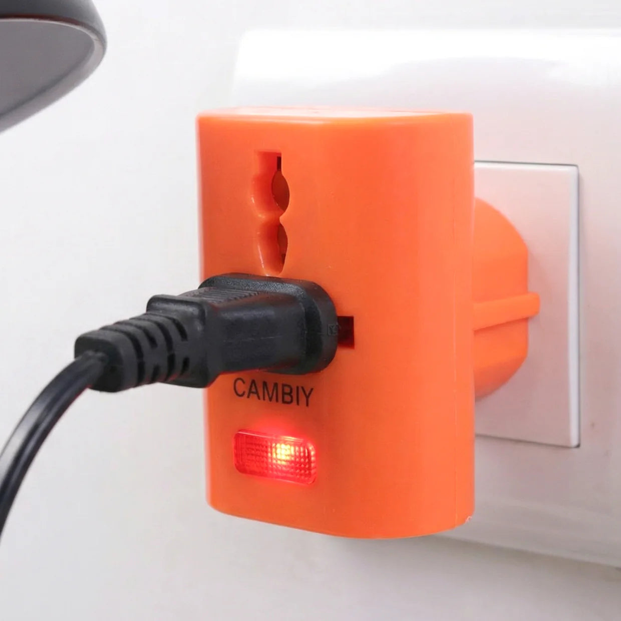 HappyClick 3 Slot Multi Pin Universal Plug Adapter (1 Pc) - HappyClick