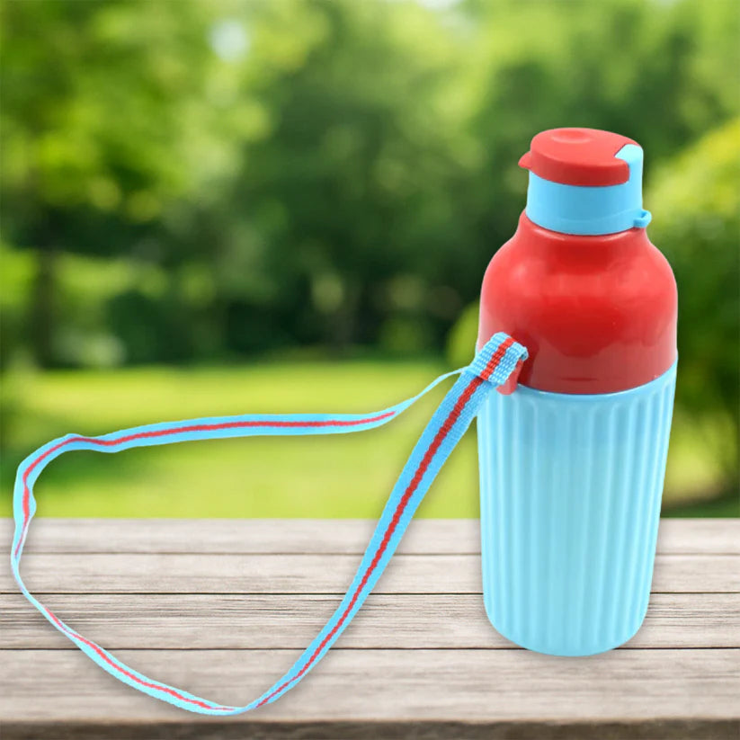 Happyclick Plastic Sports Insulated Water Bottle with Dori Easy to Carry High Quality Water Bottle, BPA-Free & Leak-Proof! for Kids' School, For Fridge, Office, Sports, School, Gym, Yoga (1 Pc / 500ML) - HappyClick