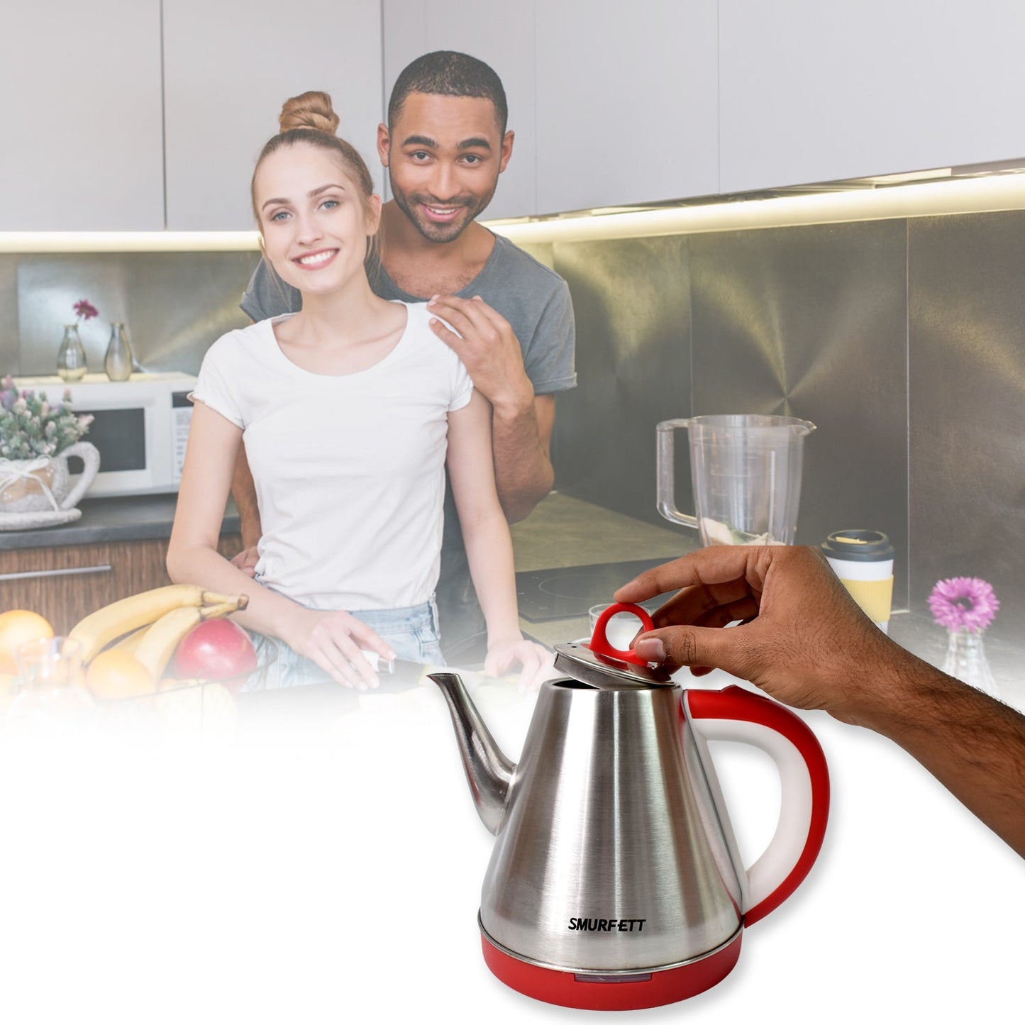 Stylish Siplix electric kettle, ideal for quick hot beverages at home or office.