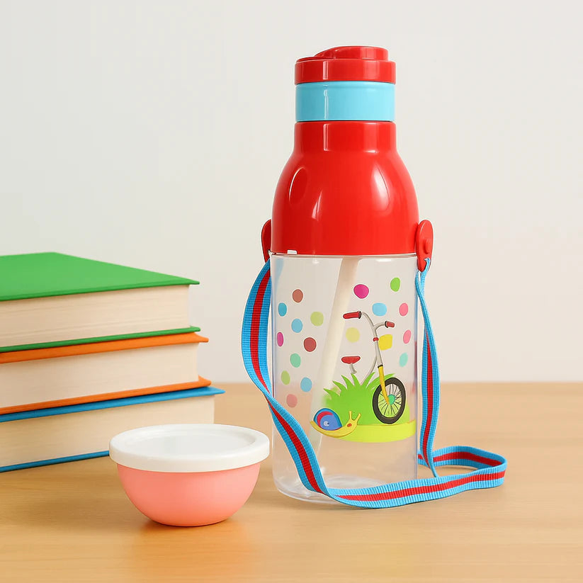 Happyclick 900ml Insulated Water Bottle with Dori & Straw: Leakproof, BPA-Free, Sports Bottle - HappyClick