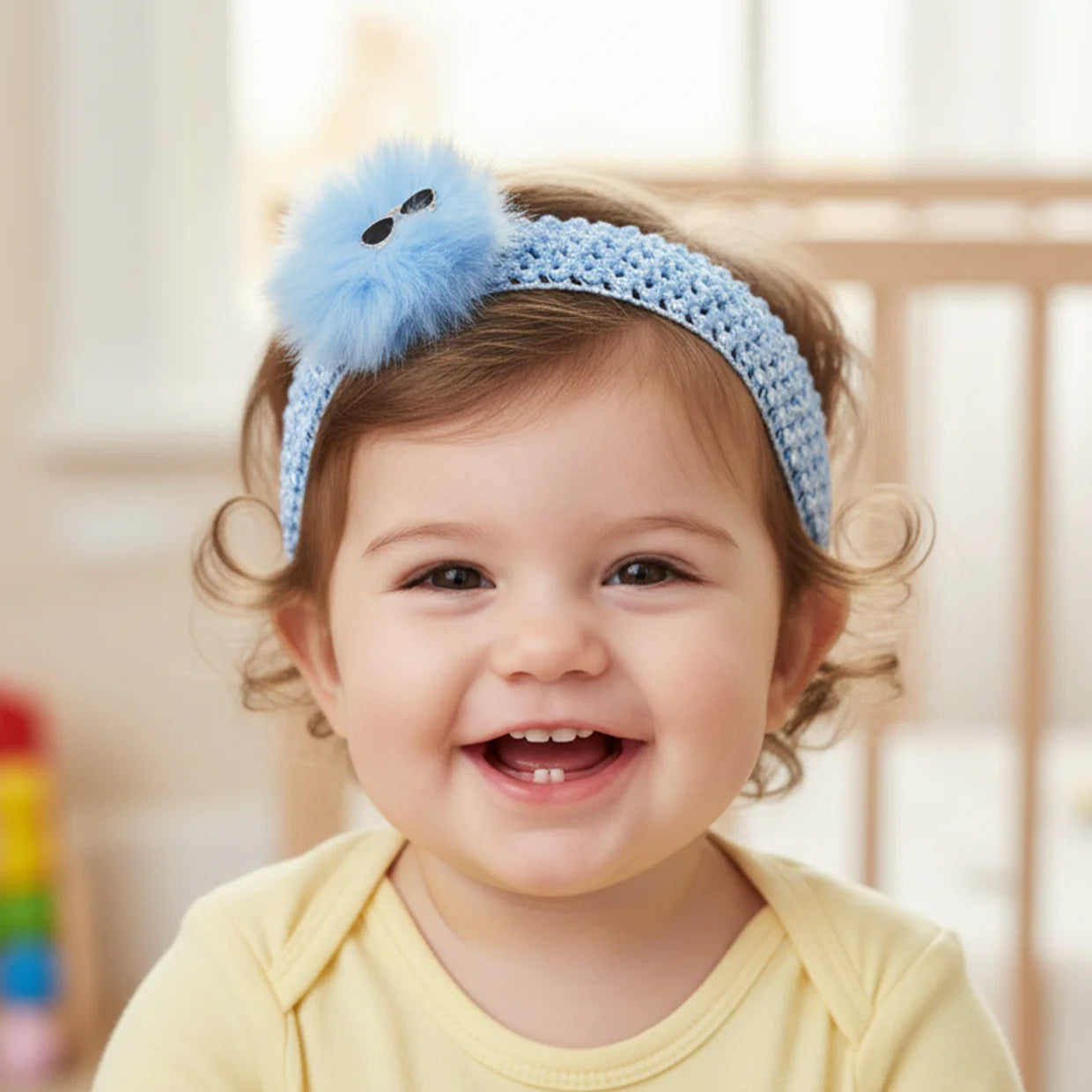 Happyclick Baby Girls Cute Hair Band with Soft Elastic Stretch Headband (1 Pc)