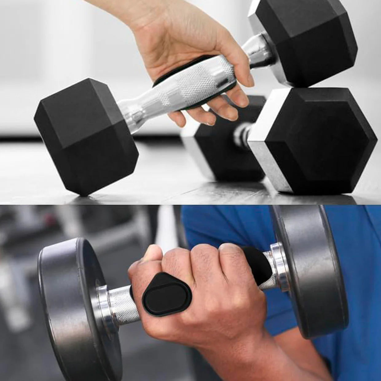 Happyclick Gym Hand Grip Support Pads (2 Pc Set)
