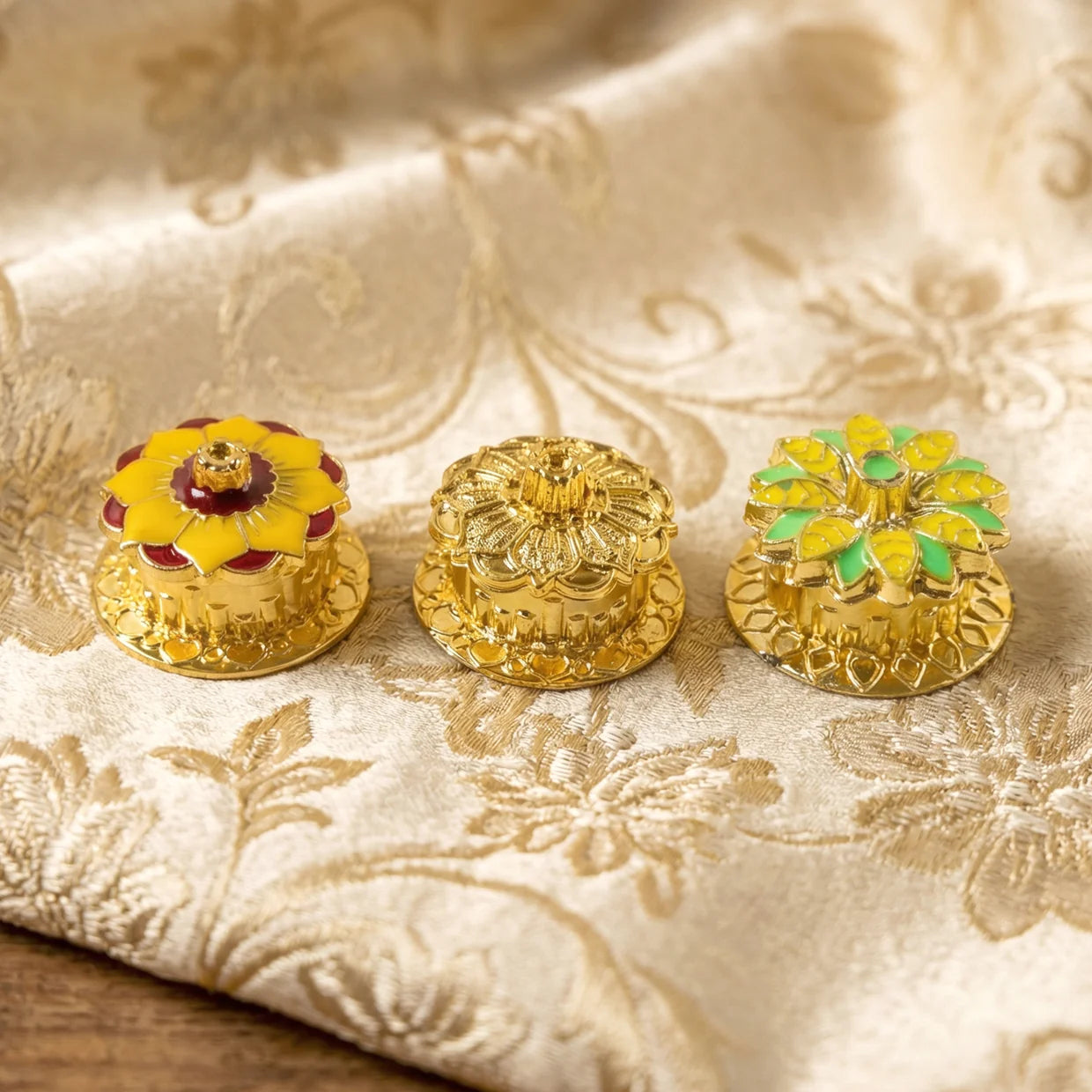 Happyclick Decorative Golden Kankavati (1 Pc, Mix Design)