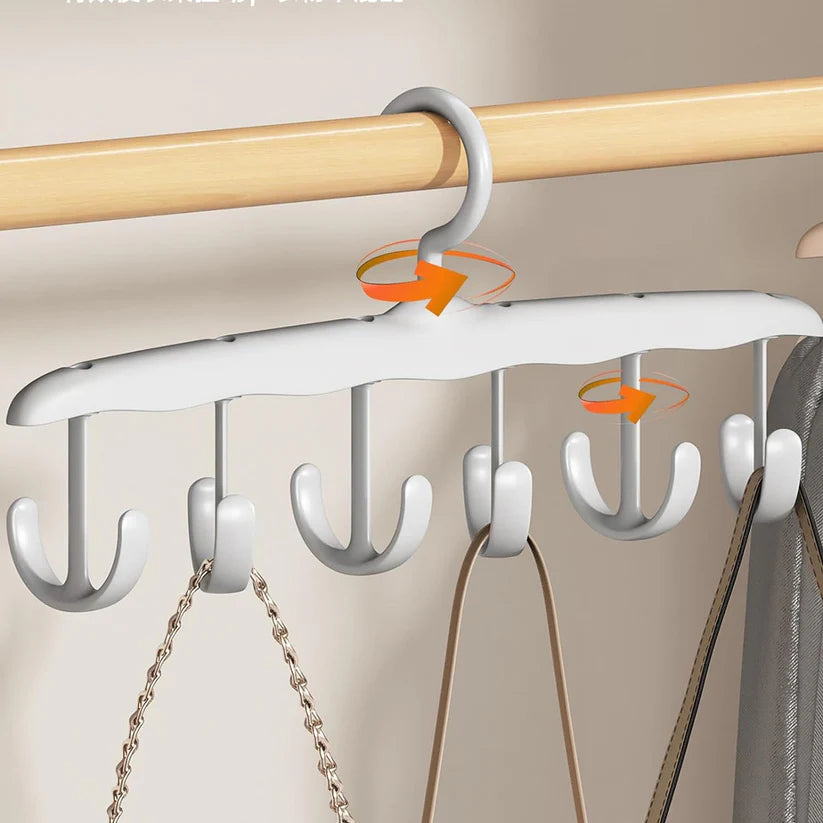 Happyclick Rotatable Tank Top Hanger – Space Saving Closet Organizer Dorms & (12-Hook) - HappyClick