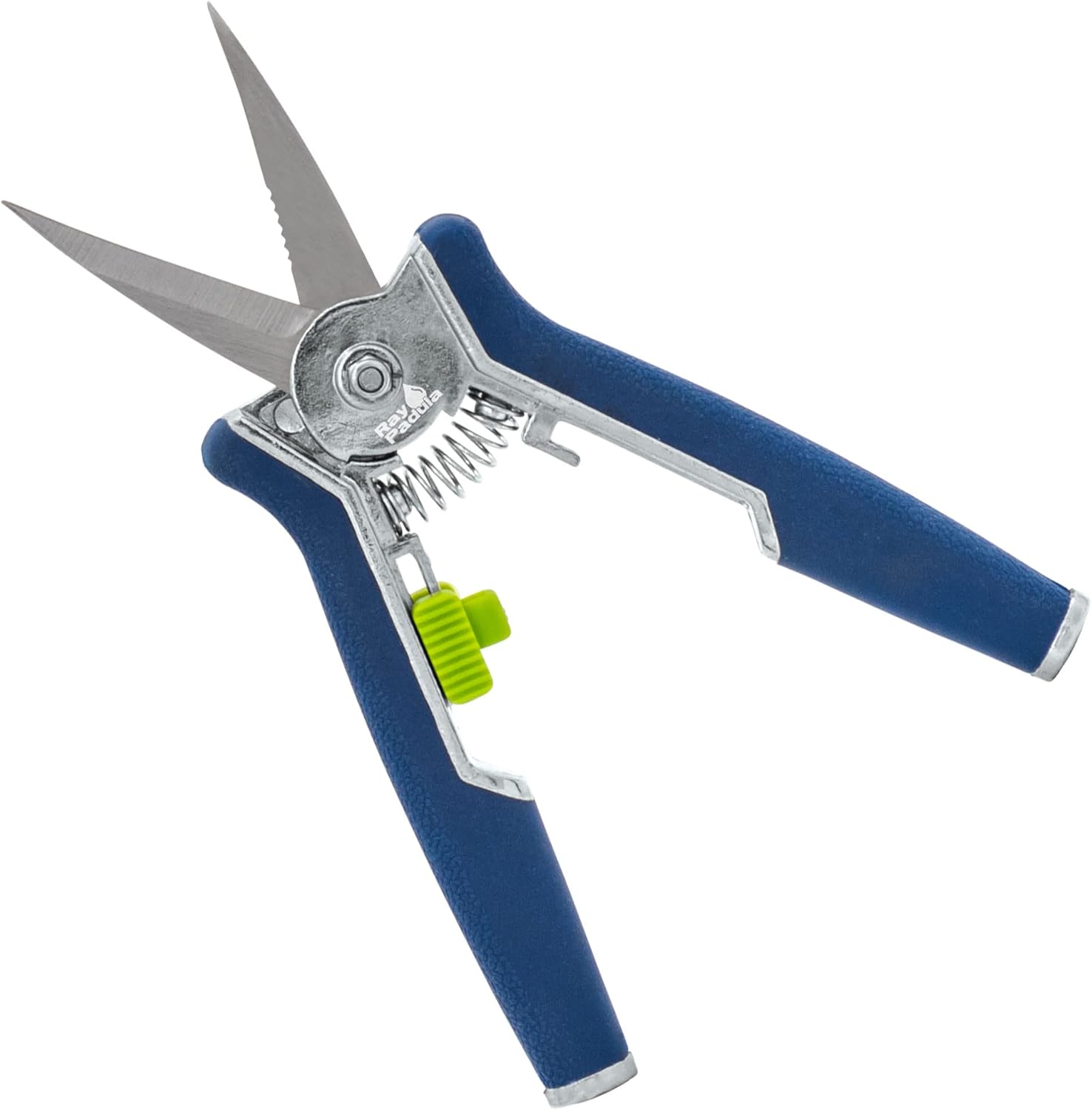 Corrosion-resistant micro garden snip placed against garden background