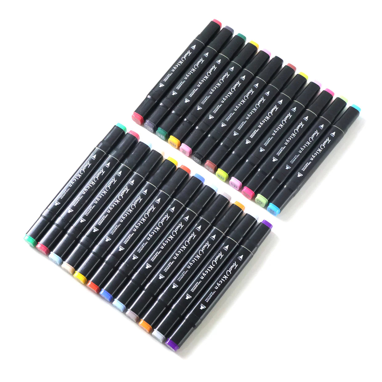 Happyclick 24 Pc Dual Tip Sketch Marker Pen Set With Storage Pouch