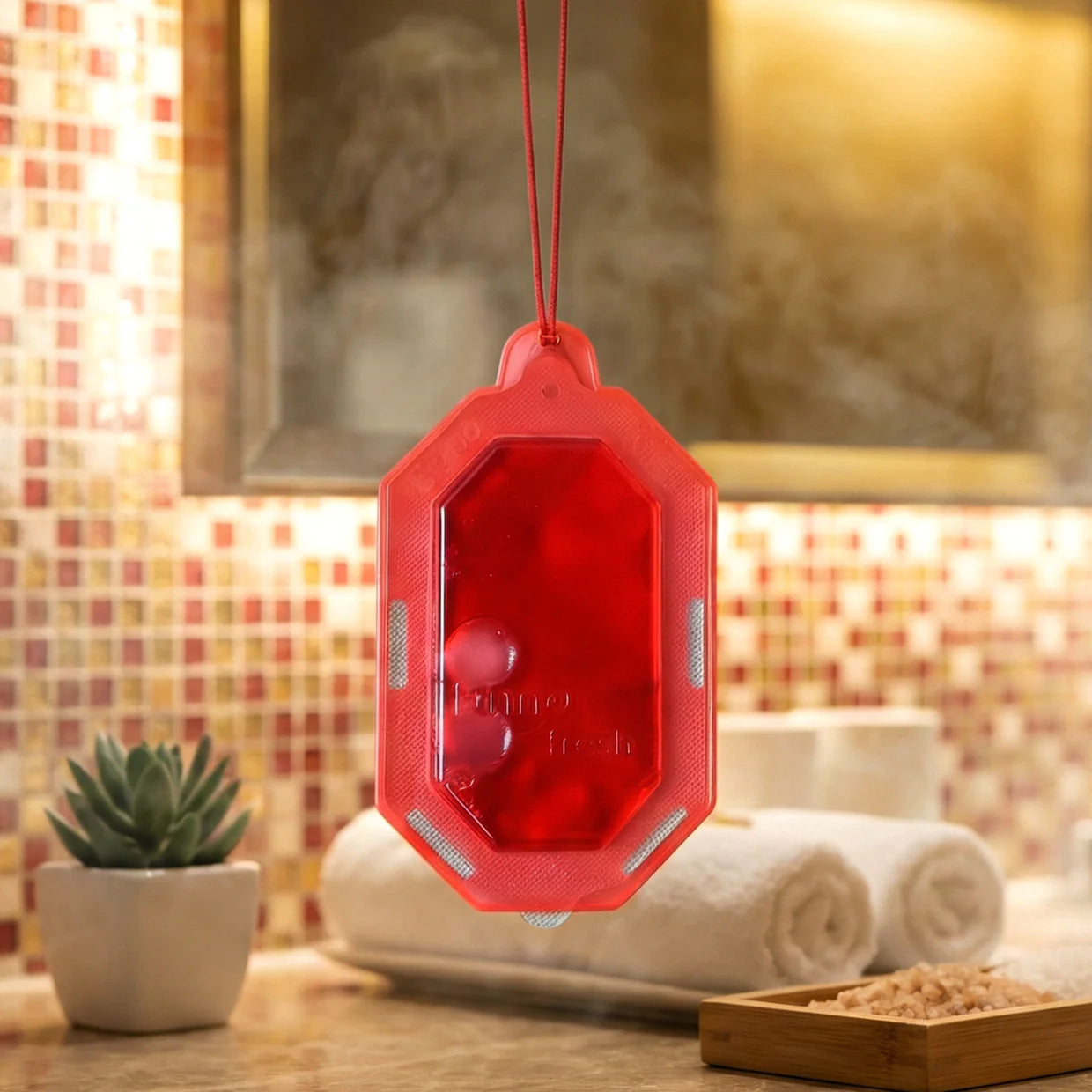 Happyclick Hanging Bathroom Air Freshener Apple Barry Gel (1 Pc, 9.5 Gm)