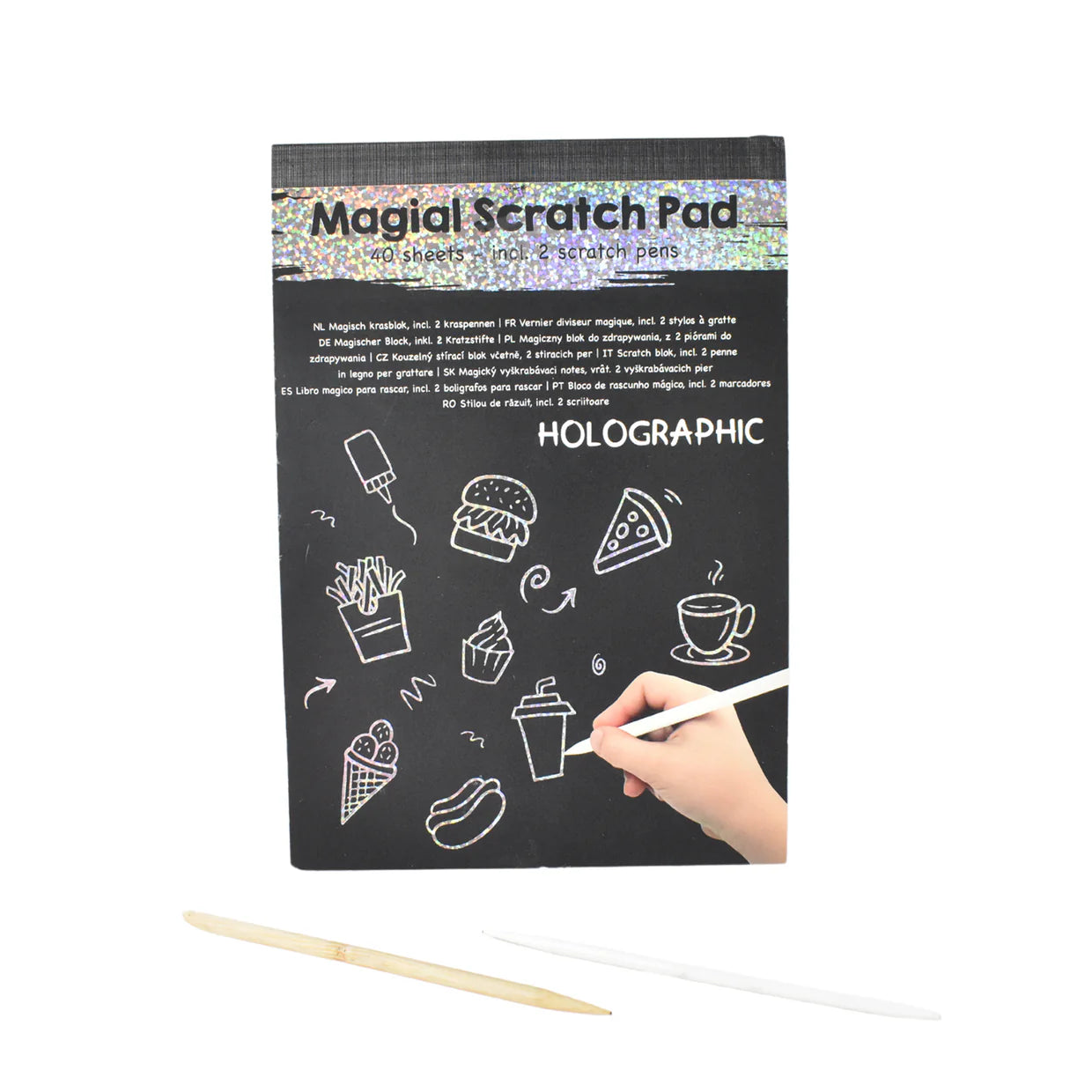 Happyclick Magical Scratch Art Book For Gifts Girls & Boys (40 Sheet) - HappyClick