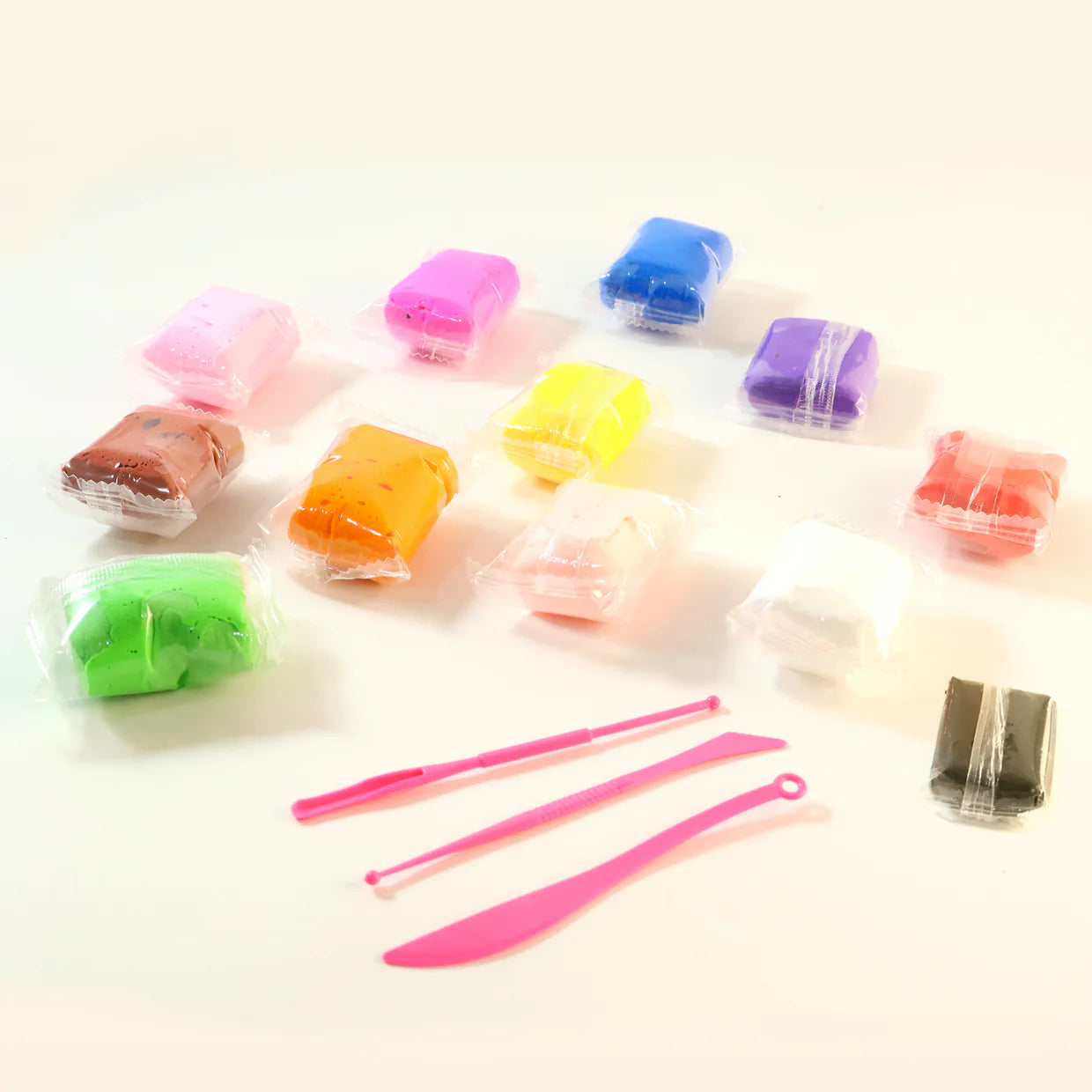 Happyclick Kids 12 Color Antibacterial Super Clay Set for Creative Play (1 Set) - HappyClick