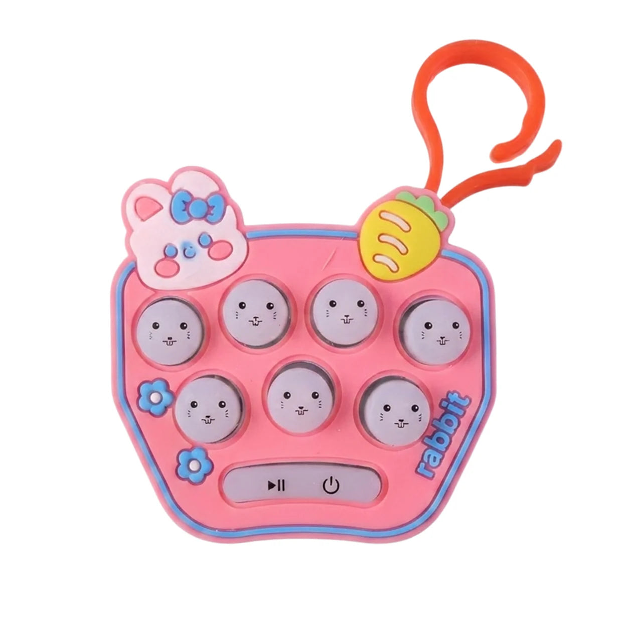 Happyclick Cute Cartoon Music Push Button Toy Keychain with Sound (1 Pc, Mix Design)