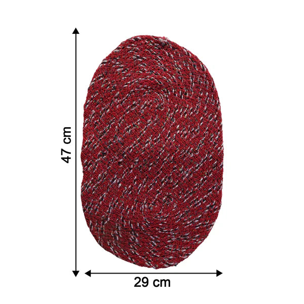 Happyclick multi color Oval Non-Slip Floor Mat – Durable & Soft for Indoor Use