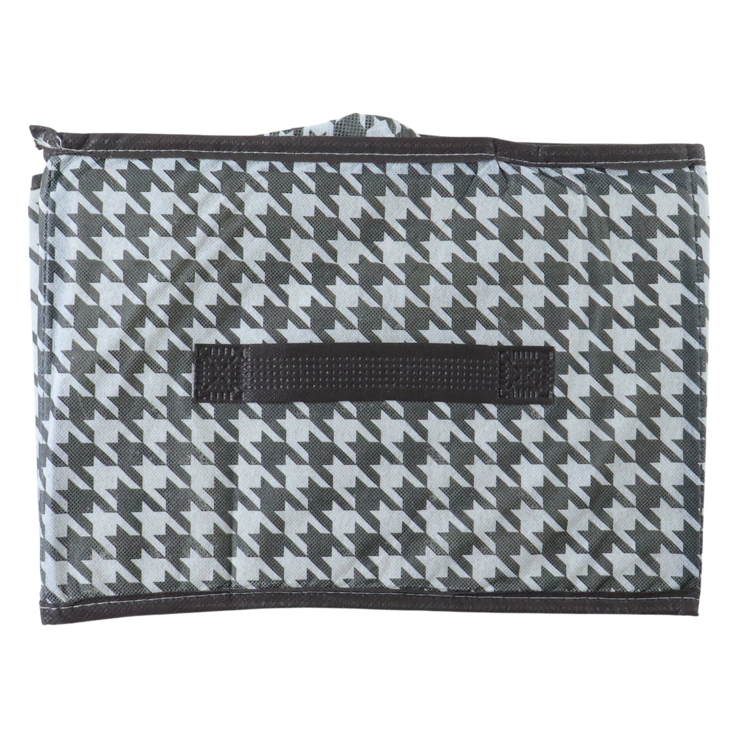 Sturdy fabric storage bin with side handle for home organization