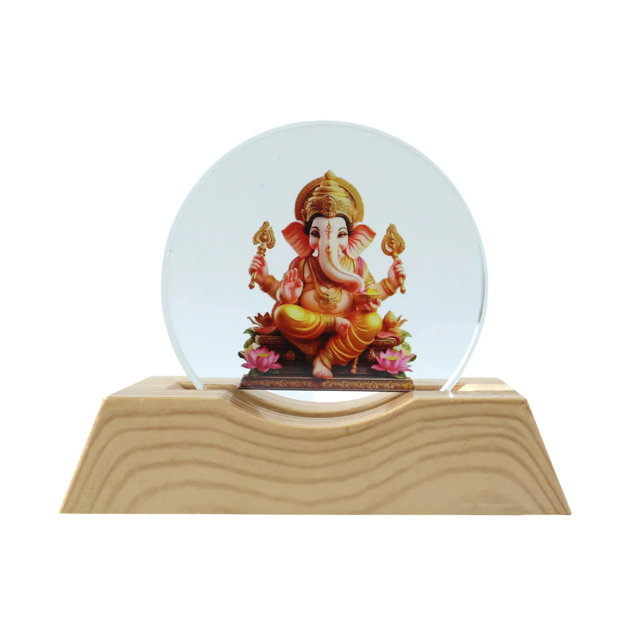 Happyclick Premium 3D Lord Ganesha Acrylic LED Night Lamp (1 Pc) - HappyClick
