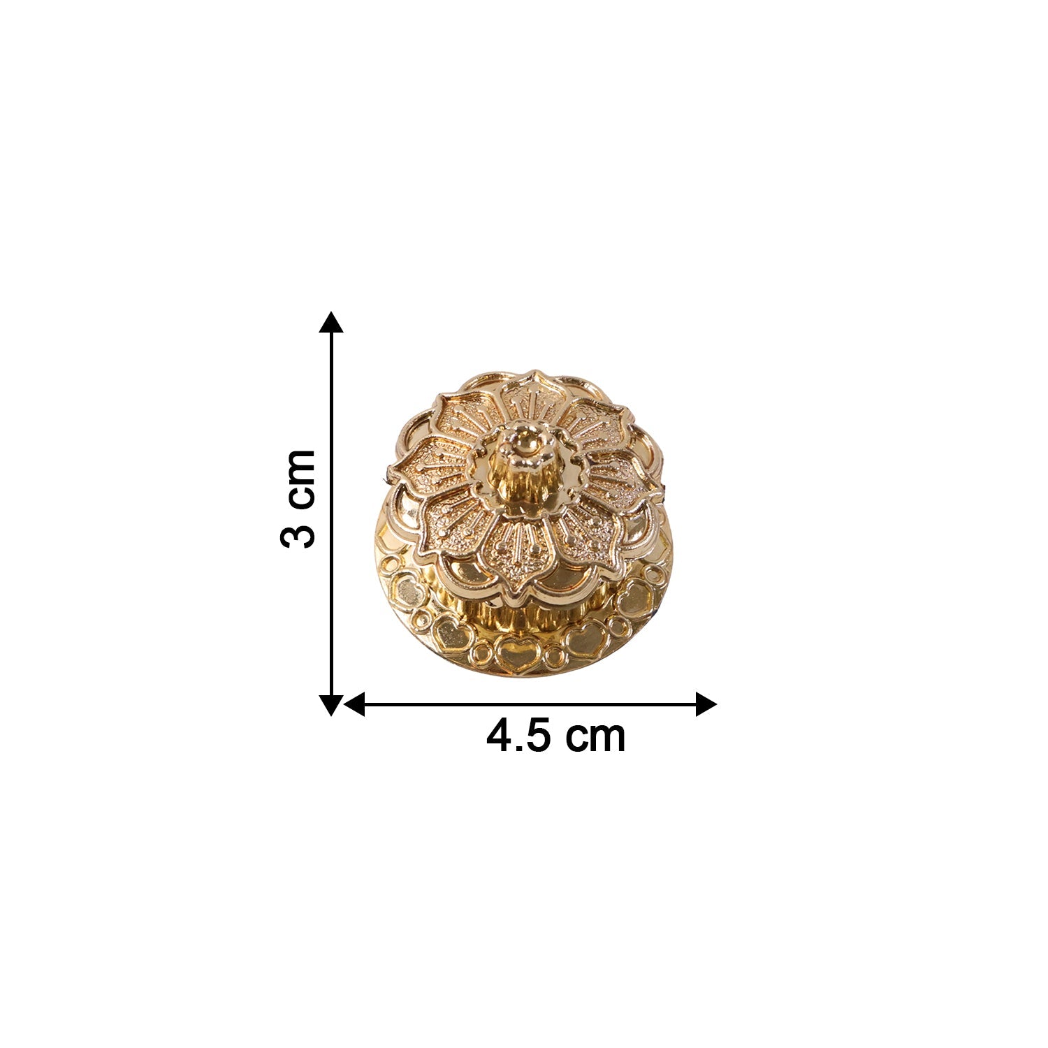 Golden kankavati used in haldi kumkum ceremonies