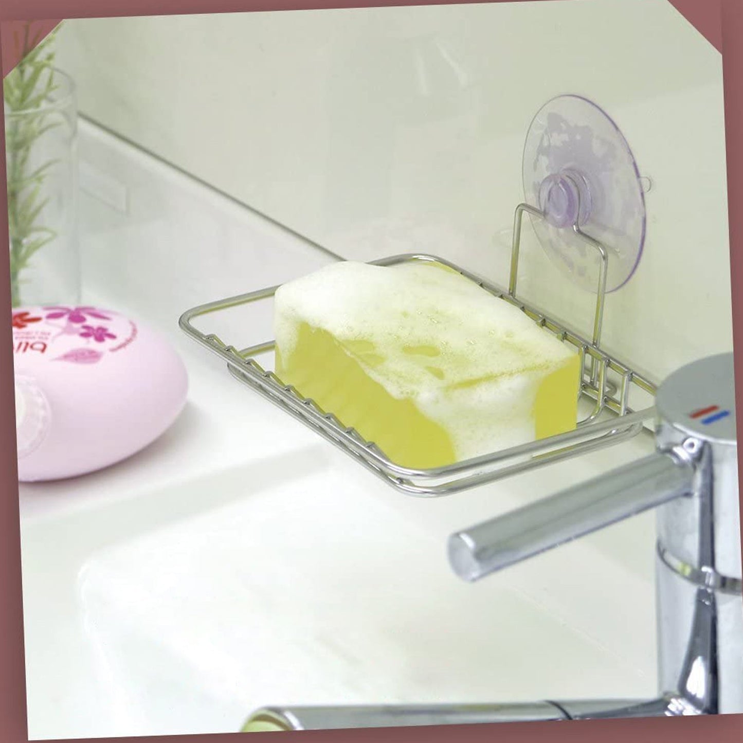 Stainless steel soap dish
