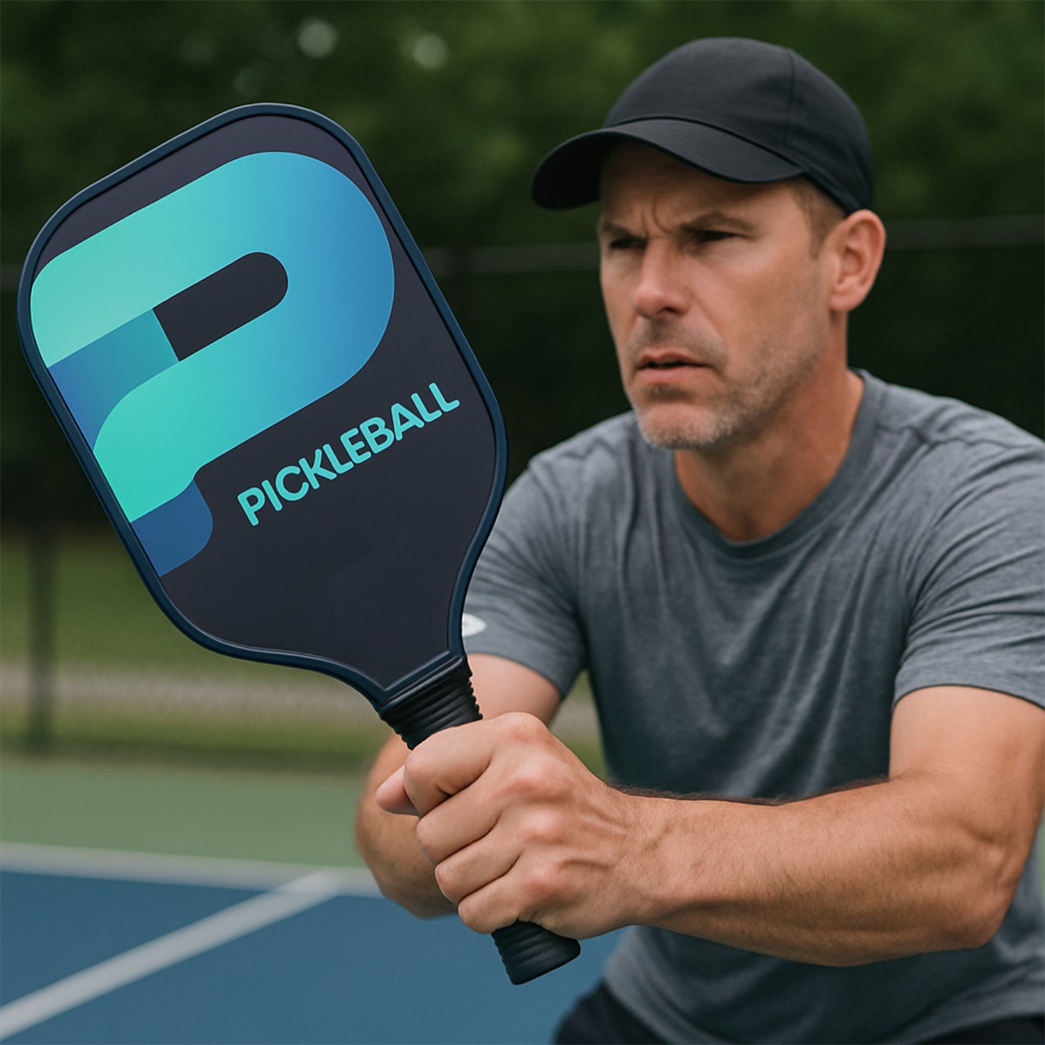 Premium fiberglass pickleball paddle featuring durable protective coating