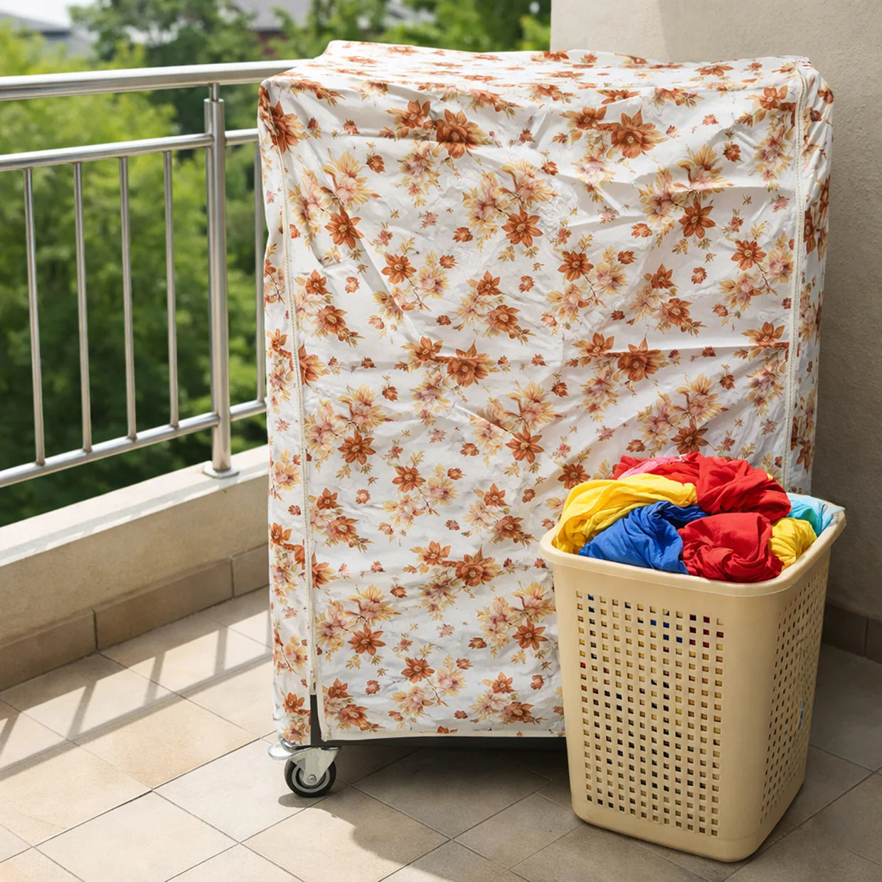 Happyclick Waterproof Washing Machine Cover for Front Load Machines 58x58x84 cm (1 Pc) - HappyClick