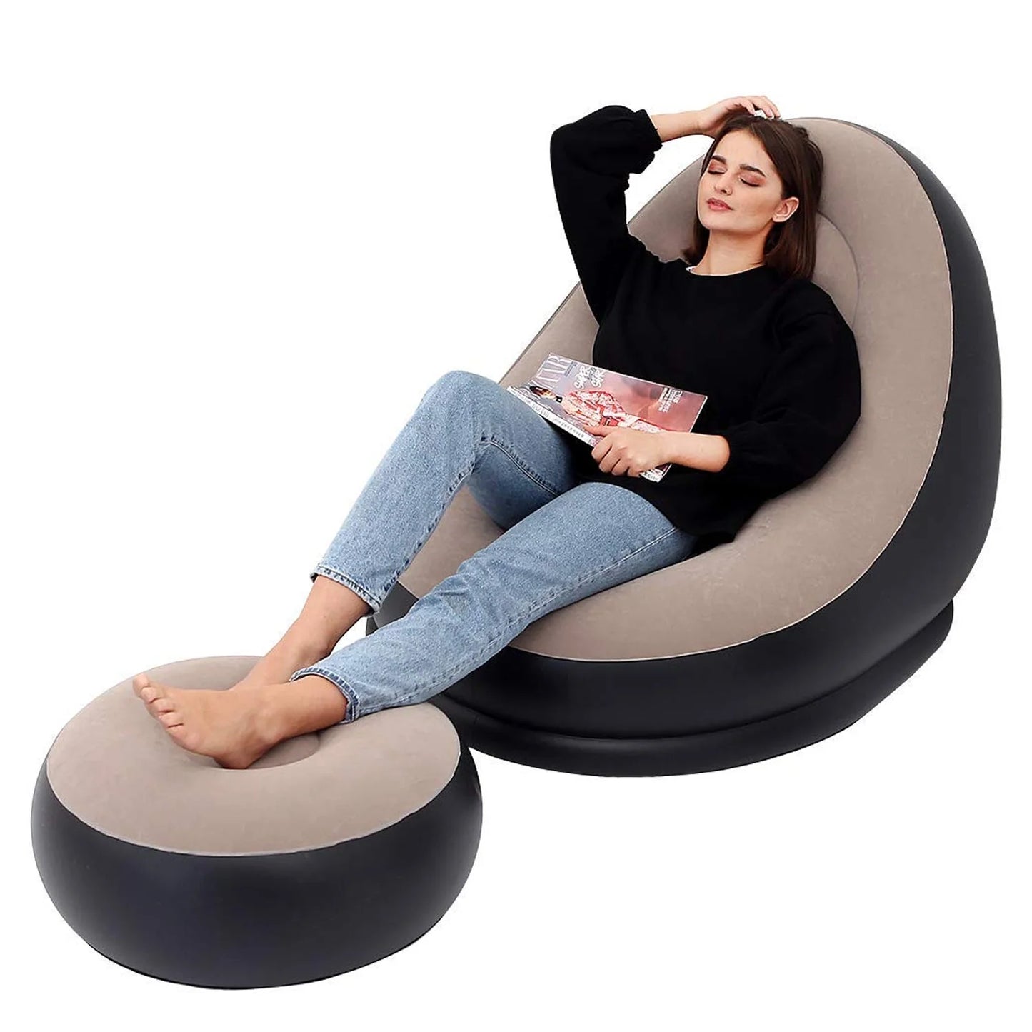Happyclick Portable Indoor/Outdoor Air Sofa, couch & Pump - HappyClick