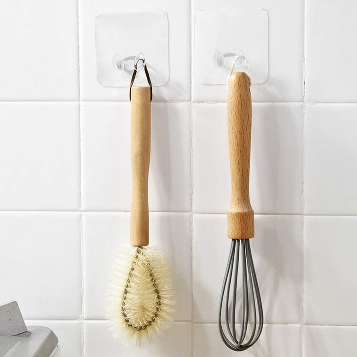 Wall hooks 5-piece pack for kitchen, bathroom, or office