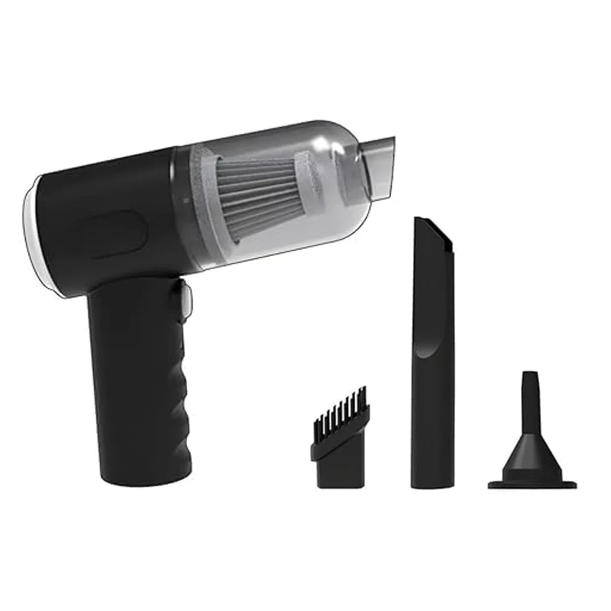 Happyclick 3-in-1 Mini Car Vacuum – Wireless, Rechargeable & Portable Cleaner