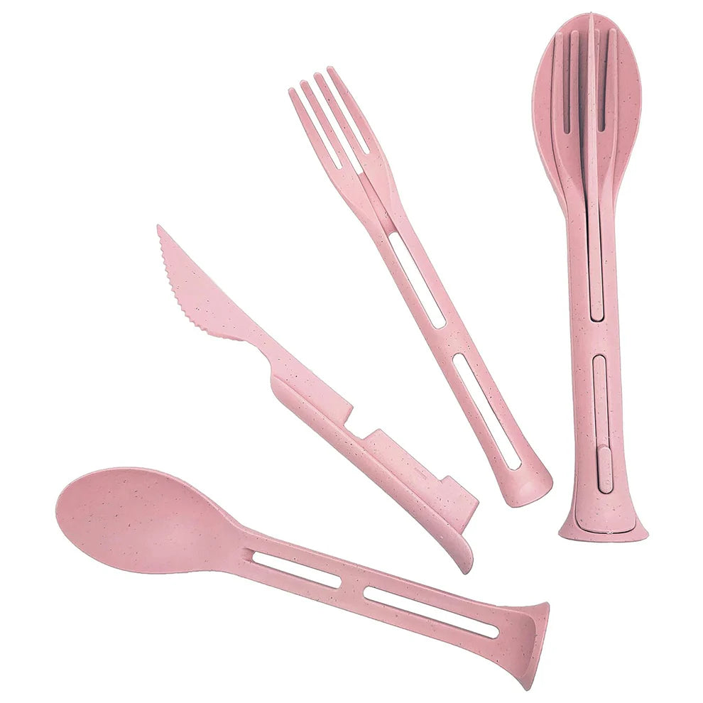 Happyclick 3 in 1 Reusable Spoon, Knife Forks Tableware, Spoon (3 Pcs Set) - HappyClick