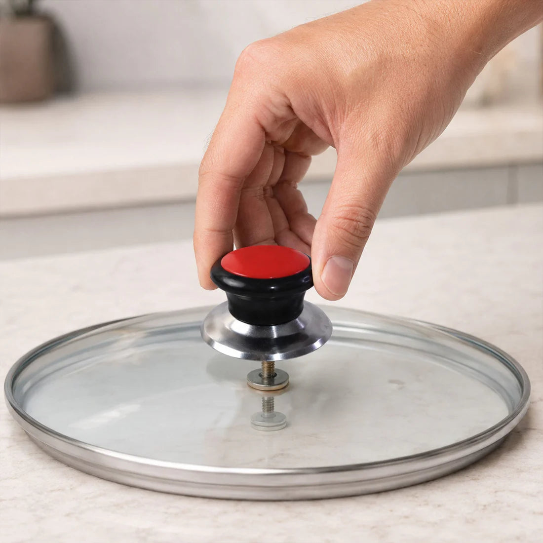 Happyclick Pressure Cooker Lid Knob – Heat-Resistant Replacement Handle for Pots and Pans