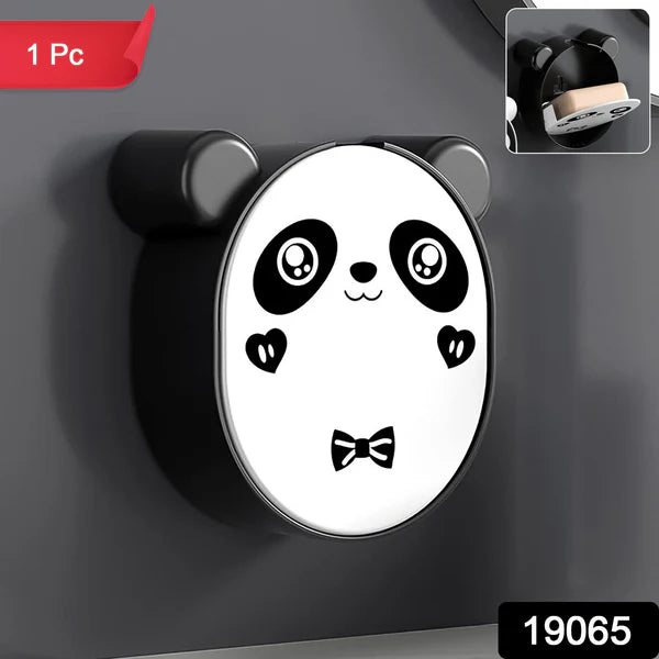 Happyclick Panda Soap Box – Waterproof Wall-Mounted Flip-Top Holder