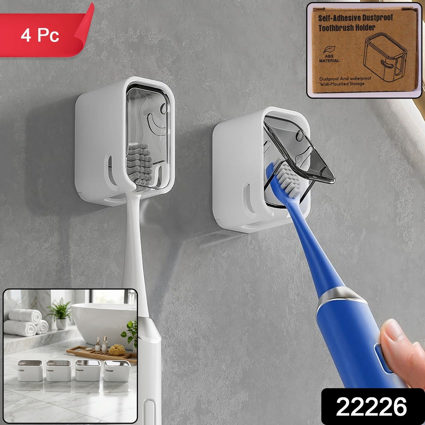 Toothbrush holder set pack