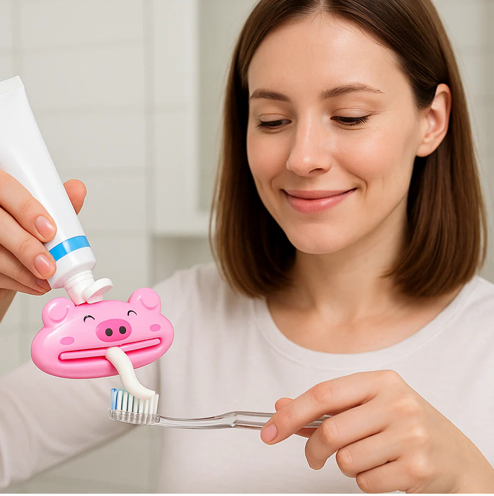 Happyclick Animal Design Toothpaste Squeezer for Easy Dispensing - HappyClick
