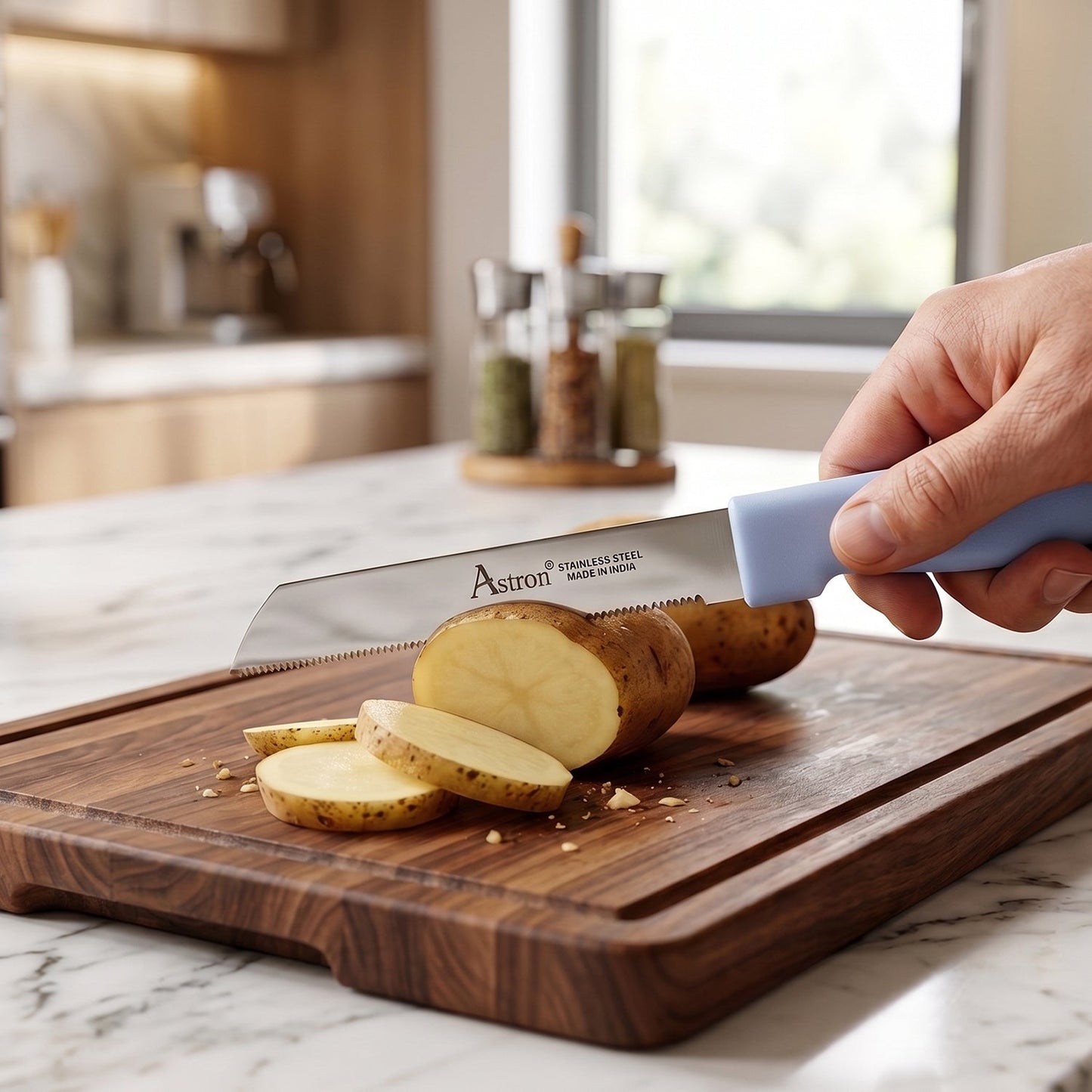 Kitchen knife set for daily use in the kitchen