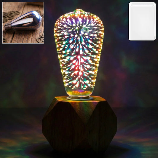 Happyclick 3D Firework LED Decorative Bulb Light for Home Decoration & Night Ambience - HappyClick