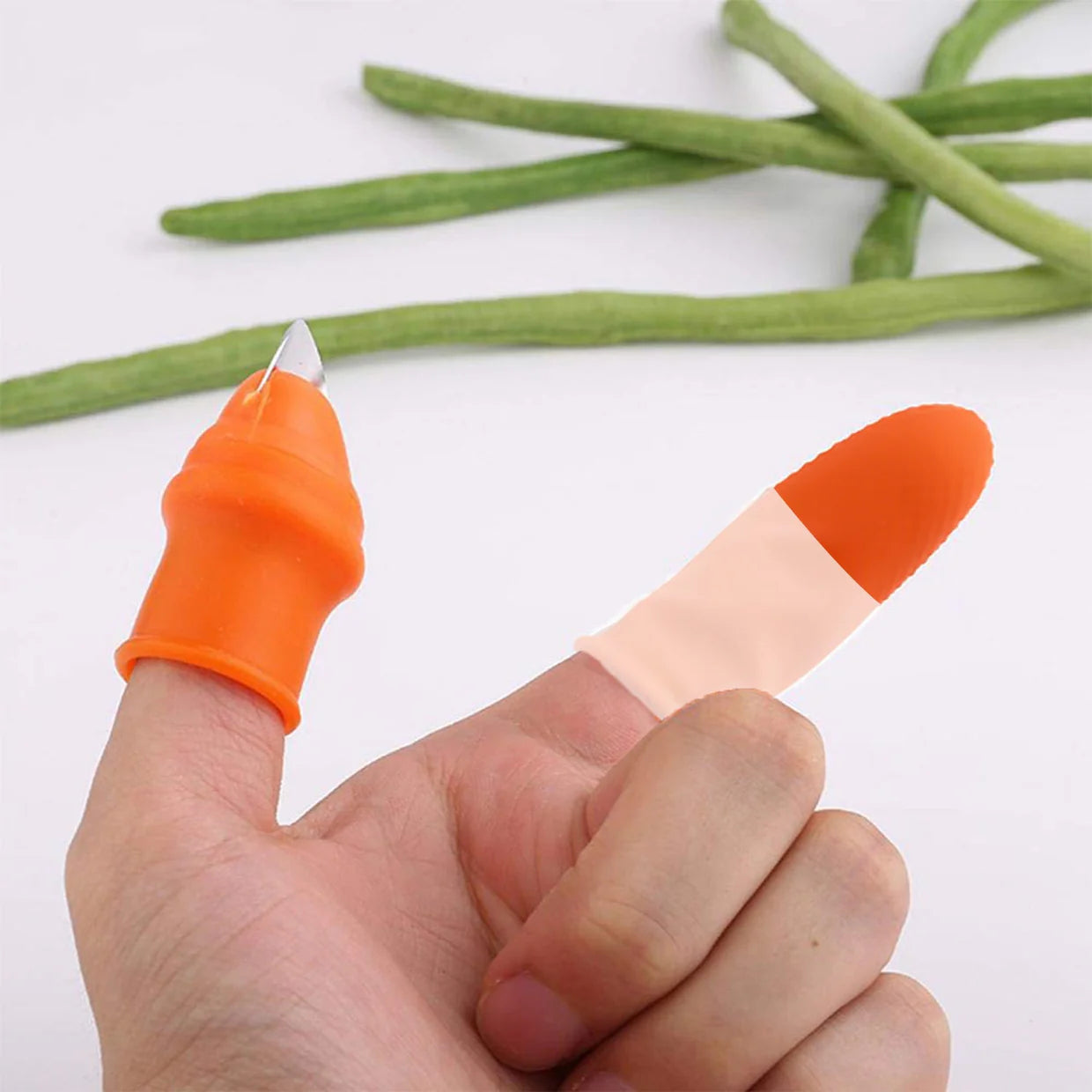 happyclick Vegetable Thumb Cutter and tool with effective sharp cutting blade system