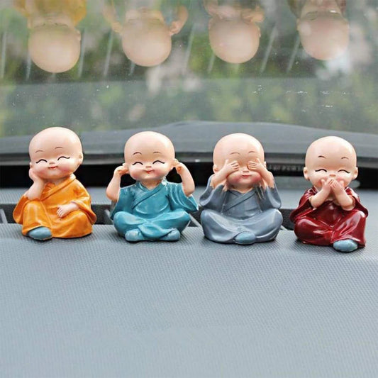 Happyclick Baby Buddha 4Pc and show piece used for house, office and official decorations etc