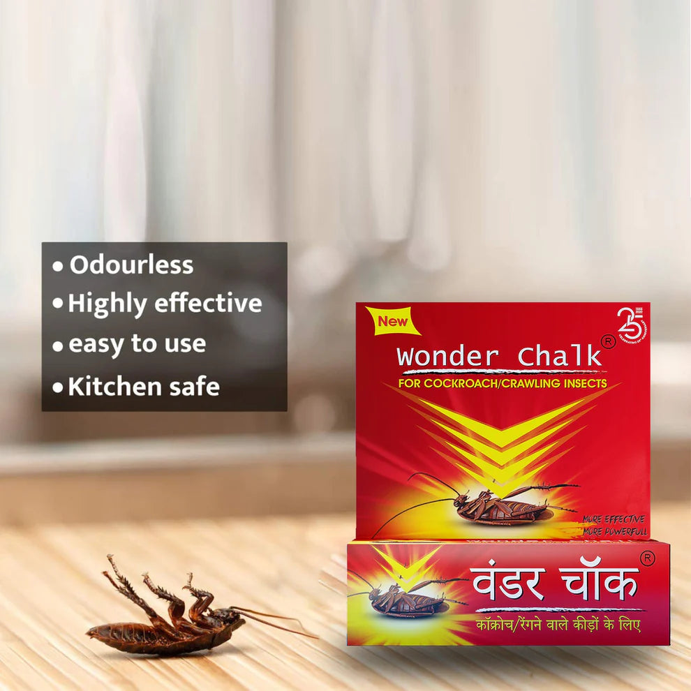 Happyclick Strong Cockroach Chalk Cockroach Killer Insecticide Repellent Insect Control - HappyClick