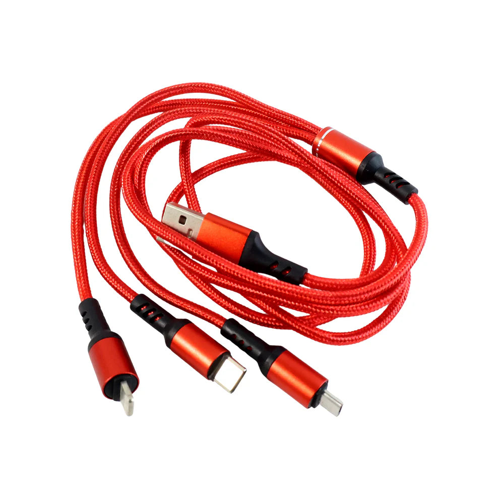 Happyclick 3 in 1 High-Quality Multi-Charging Cable