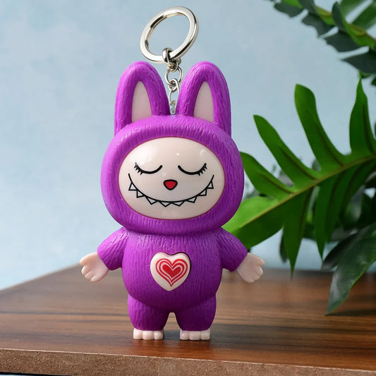 Happyclick Cartoon Character Face Changing Toy With Key Holder, Keychain (1 Pc)