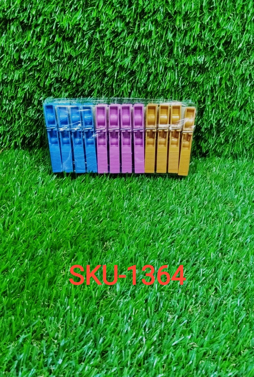 Happyclick Multipurpose 12 Pcs Cloth Clips (Multicolour) - HappyClick