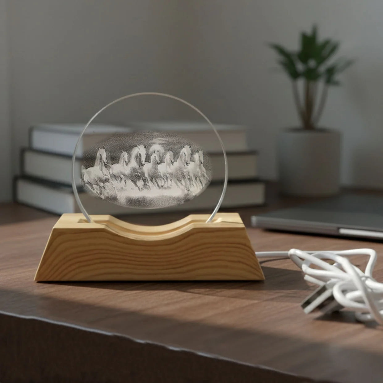 Happyclick 3D Crystal LED Table Lamp (1 Pc) - HappyClick