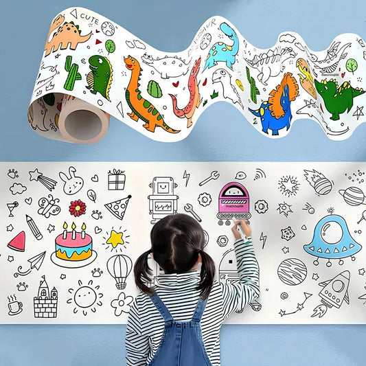 Happyclick Fun and Educational Coloring Roll (1 Pc) - HappyClick